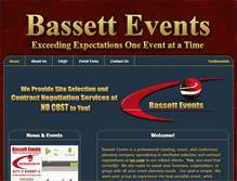 Tablet Screenshot of bassettevents.com